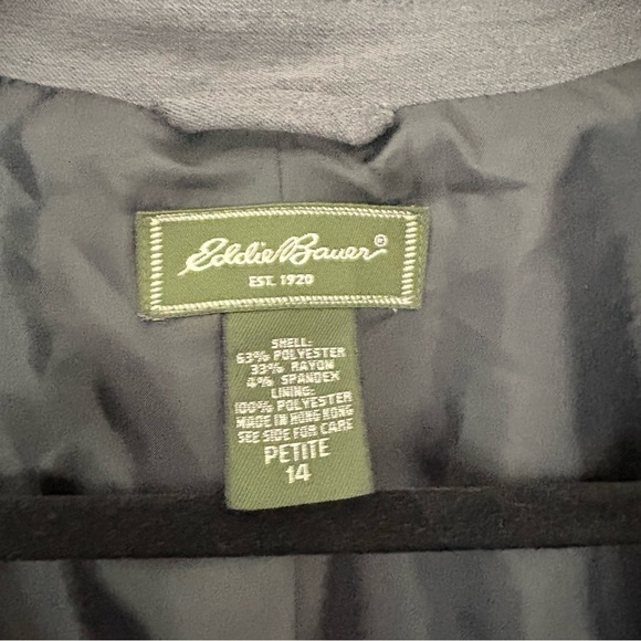 Eddie Bauer Women's Charcoal Blazer - Picture 5 of 7